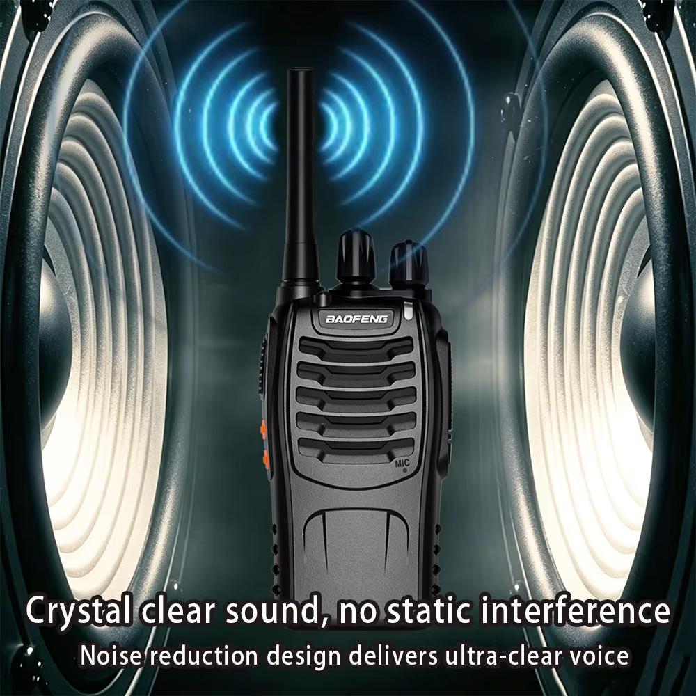 Baofeng BF-88E PMR446 Walkie Talkie 0.5W UHF 16CH VOX USB Charging Portable Handheld Two-Way Radio License-Free for Europe