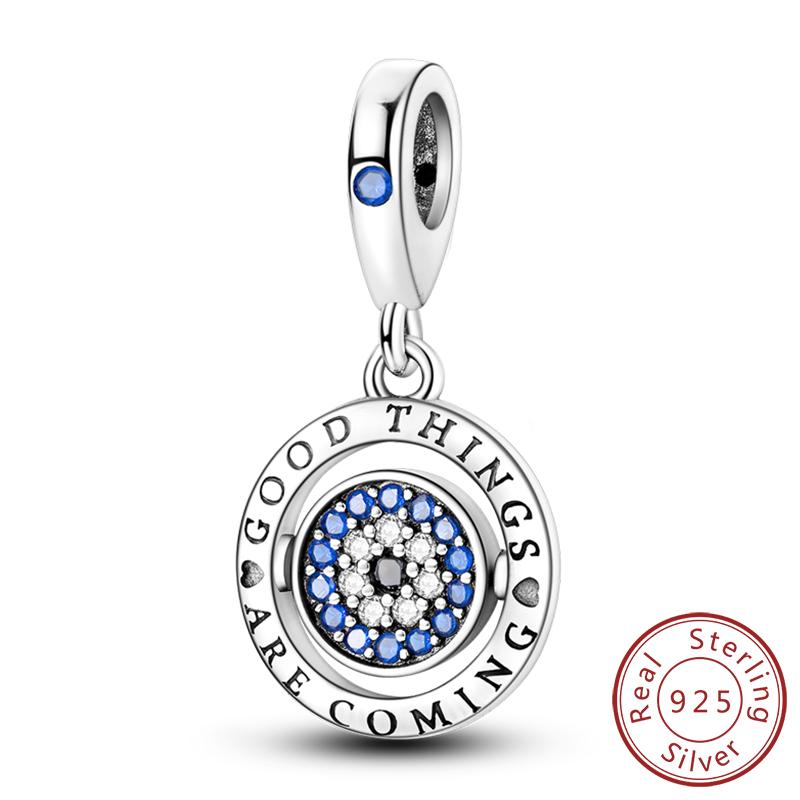 Copper Charms Beads Devil'S Eye Cross Angel Charms Fit Original Charms Bracelets Pendants Fine Diy Jewelry Making For Women