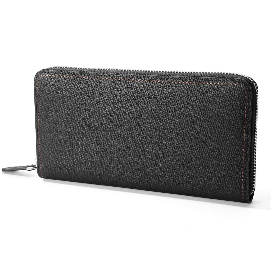 Handwork Secret Men's Long Wallet, Large Capacity, 12 Card Slots, Coin Purse, Genuine Leather, Zippered Wallet, Women's Long Wallet, Gift, Coin