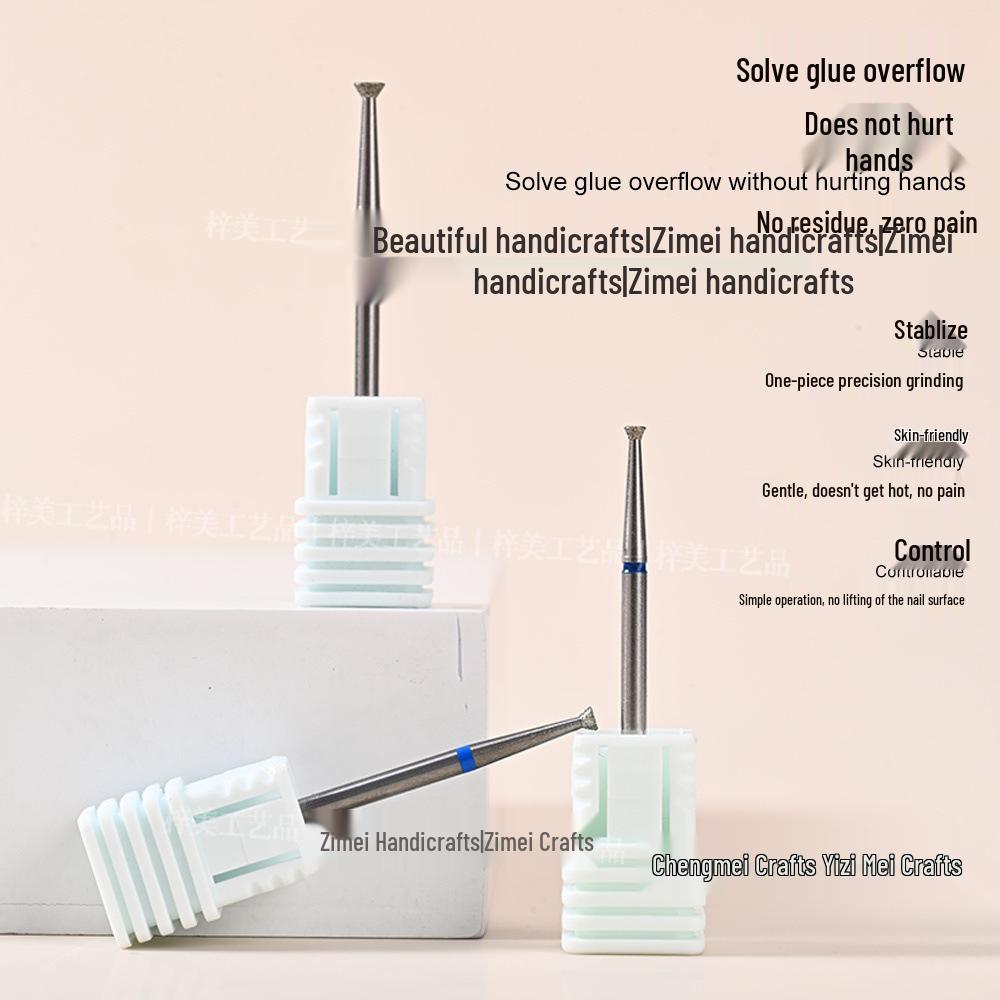 

Diamond Cuticle Remover and Gel Funnel Grinding Bit for Nail Art