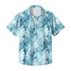 Camicia Casual da Uomo con Stampa a Maniche Corte