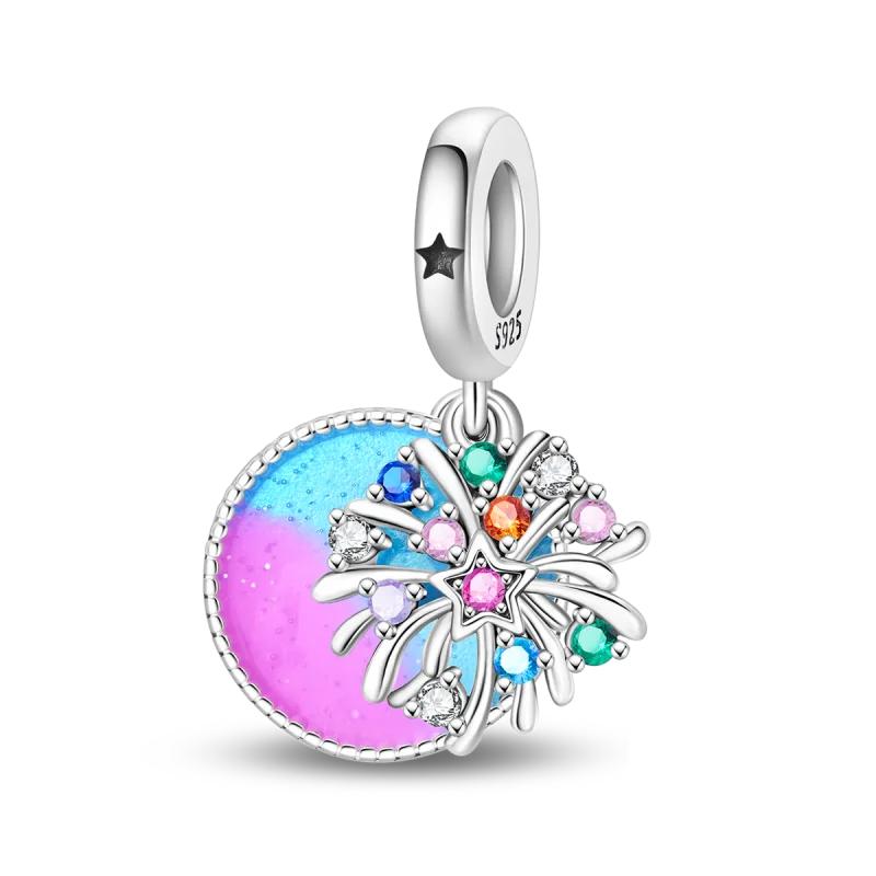 Copper Family Charm Pepper Elephant Dance Dangle Pendant Fit Original Charm Bracelets Women Diy Jewelry Gift