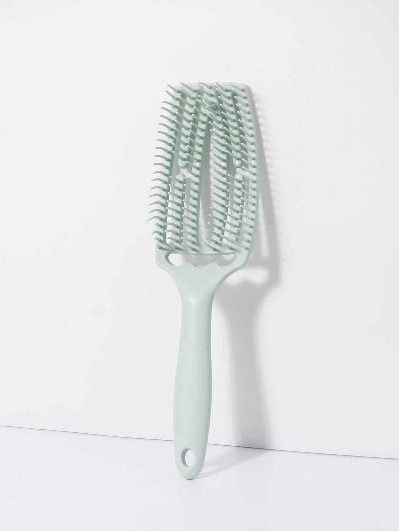 

hollow elastic exfoliating comb brush nylon women s massage comb curly hair salon styling tool Special for real hair wigs