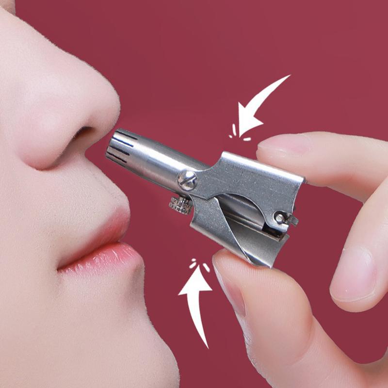 Жууға болатын портативті құлақ шаш триммері Тот баспай Тазалау Ауырсынбайтын мұрынды шашты кетіру Ерлерге арналған портативті ұстара төмен шу.