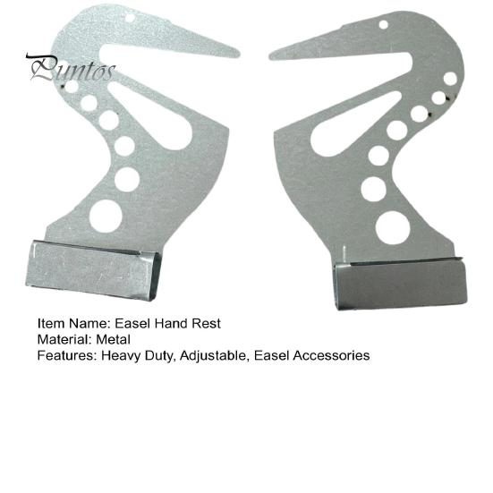 Ergonomic Wrist Support 2Pcs Artist Hand Bridge, Adjustable Easel Rest Bar, Artists Metal Stabilizer Tool for Painting Drawing Craft Projects