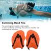 Hand Paddle Sturdy Anti Slip Swim Training Paddles Swimming Assistant Hand Fins for Teenagers Beginners Orange