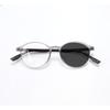 KOCOLIOR New Rubber Titanium Anti Blue Light Reading Glasses Customized Optical Round Frame Presbyopia Glasses for Men and Women