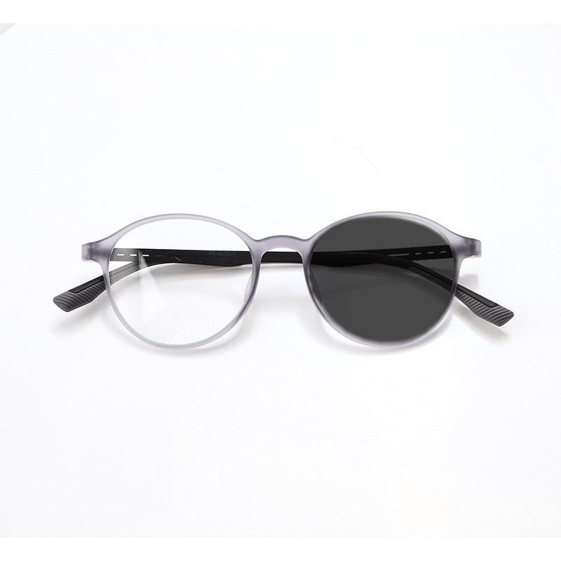 KOCOLIOR New Rubber Titanium Anti Blue Light Reading Glasses Customized Optical Round Frame Presbyopia Glasses for Men and Women