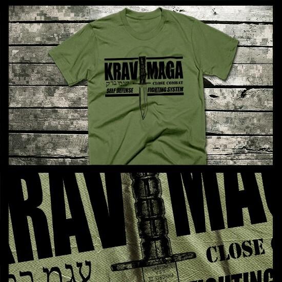 Krav Maga T-shirt Special Forces Military Martial Arts Combat Assault XL green