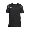 Camiseta de Manga Corta con Cuello Redondo y Estampado Floral Sólido Ajustada para Hombre Negro BV6883-010