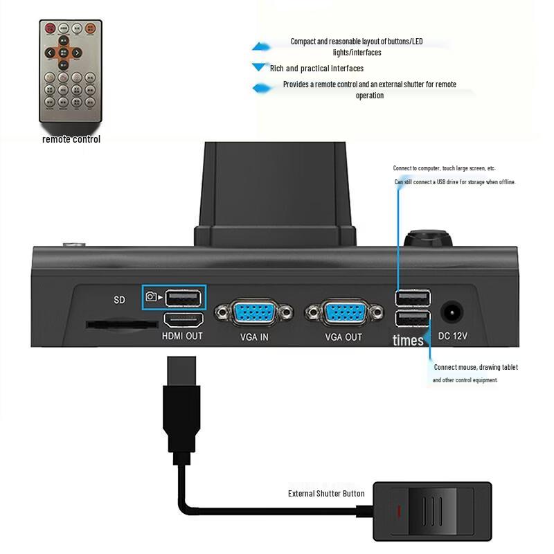 Zhihuixing V901 A3/A4 High-Speed Document & Book Scanner CN Plug (adapter Included)