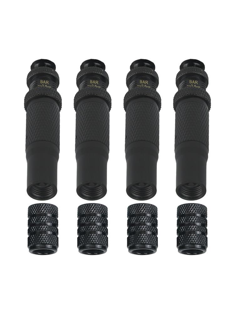 4 Stück Einstellbarer Auto-Stopp Reifenablasser Präzisions-Reifendruckreduzierungswerkzeug Luft-Schnellventil 10-30PSI