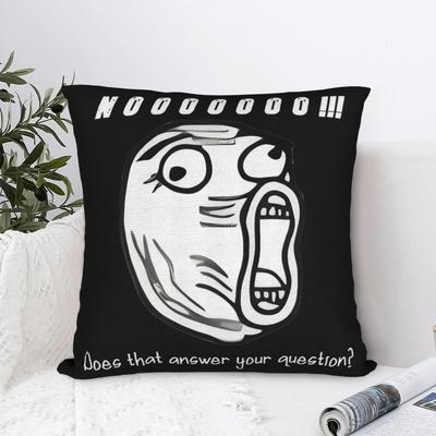 RAGE COMIC Does That Answer Your Question Trollface Square Pillowcases Couch  Cushion Case Cool Decorative Pillow Cover