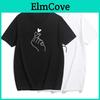 T-shirt Elegante con Stampa a Cuori per Donna Caratterizzata da Tessuto Morbido e Confortevole e Design Casual