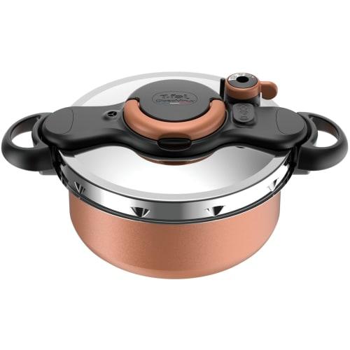 [Online Exclusive] T-fal Pressure Cooker 5.2L, Serves 3-5 People, Induction and Gas Compatible, Two Cooking Methods: Pressure Cooker Mode and Pot Mode