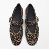 Fashion 2025 Spring New Horsehair Mary Jane Flats Shoes Woman Buckles Round Toe Pumps Loafers Casual Daily Flats Shoes Mary Jane Shoes