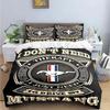 3D Print Mustang Car Logo Bedding Set Boys Girls Twin Queen King Size Duvet Cover Pillowcase Bed Boys Adult Home Textileextile