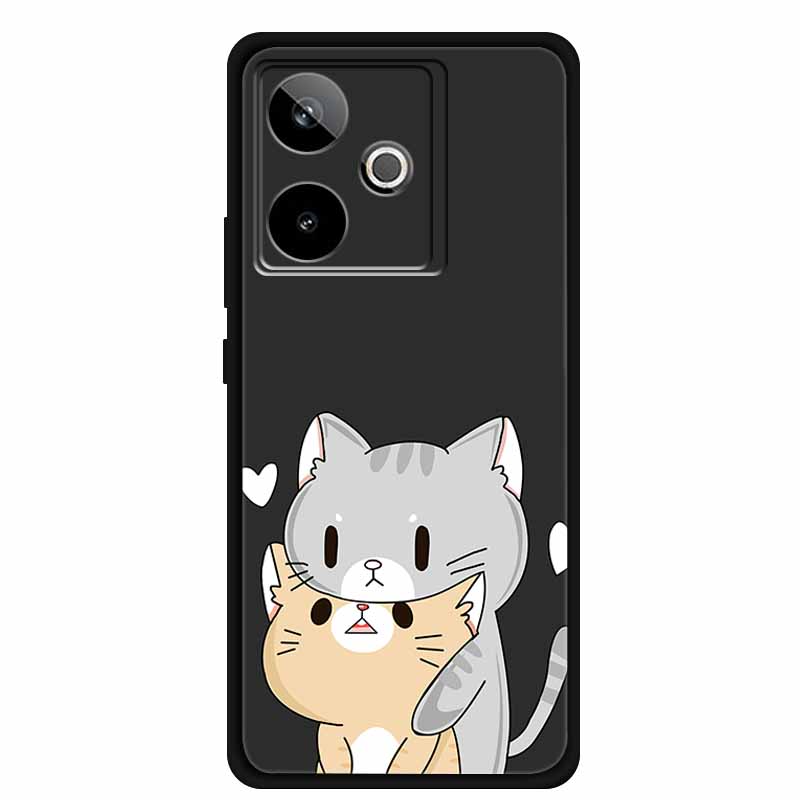 For Realme GT 7T GT7 Case Cool Animal Protective Silicone Back Cover Cases For Realme GT 7 Black Phone Funda Realme GT 7T Coque