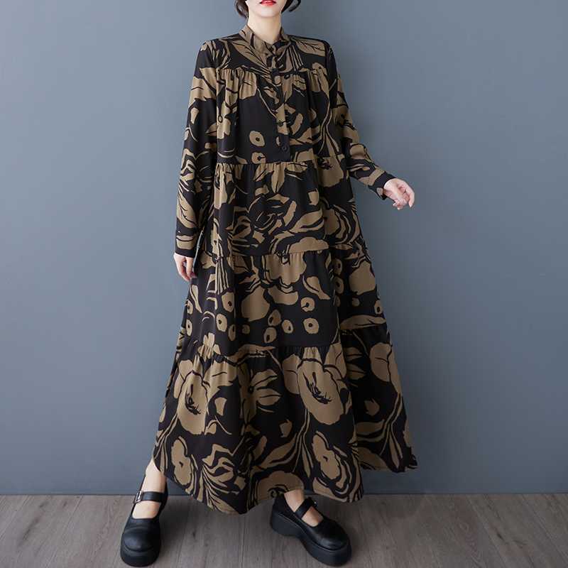 Long-sleeved Dresses for Spring and Autumn