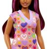 barbie Fashionista Colorful Heart Dress Dress Up Ages 3 and Up Pink HJT04 Doll/House