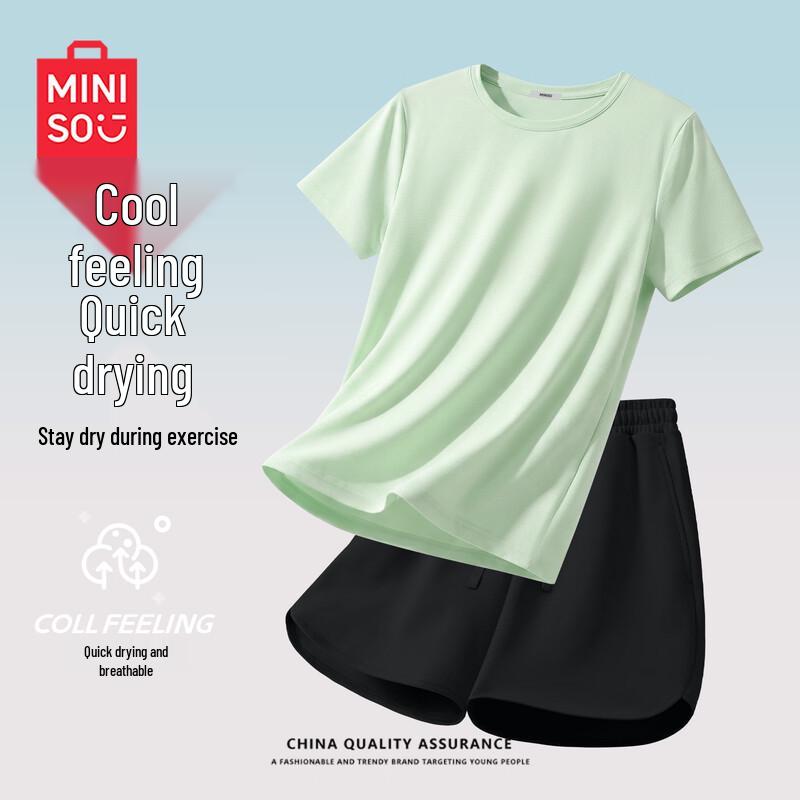 MINISO Women s Quick-Dry Casual Sports Set 2XL