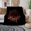 Supernatural Anti-Possession Symbol T-Shirt - Devil's Trap Pentagram DesignBlanket Flannel Throw Blanket for Sofa, Bed, Travel, Camping, Off