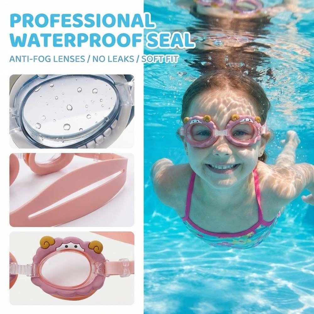 Cartoon-Tier Kinder Schwimmbrille Anti Kleiner Bär Schwimmbrille Wasseraktivitäten