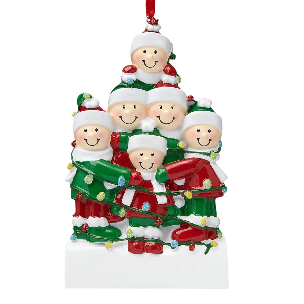 Resin Family Name Blessings Christmas Pendant Christmas Tree Ornaments Pendant