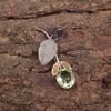 Oval Green Amethyst Gemstone 925 Sterling Silver Best Sisters Gift Boho Pendant PP-55-10