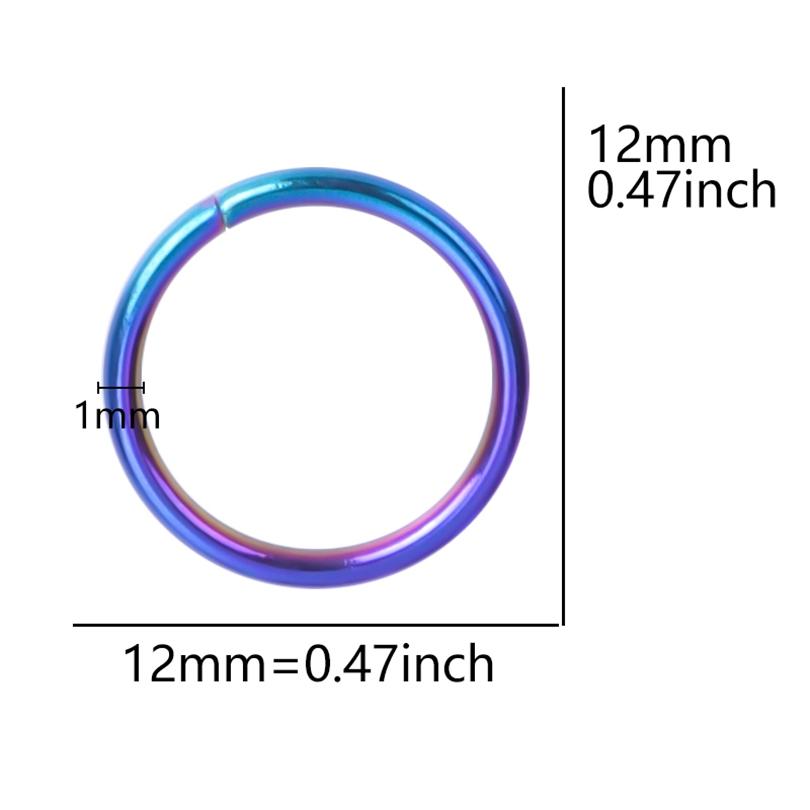 20pcs/Lot Rainbow Loop Jump Ring Split Ring Connectors Accessories For Necklace Bracelets Earrings DIY Supplies Jewelry Findings