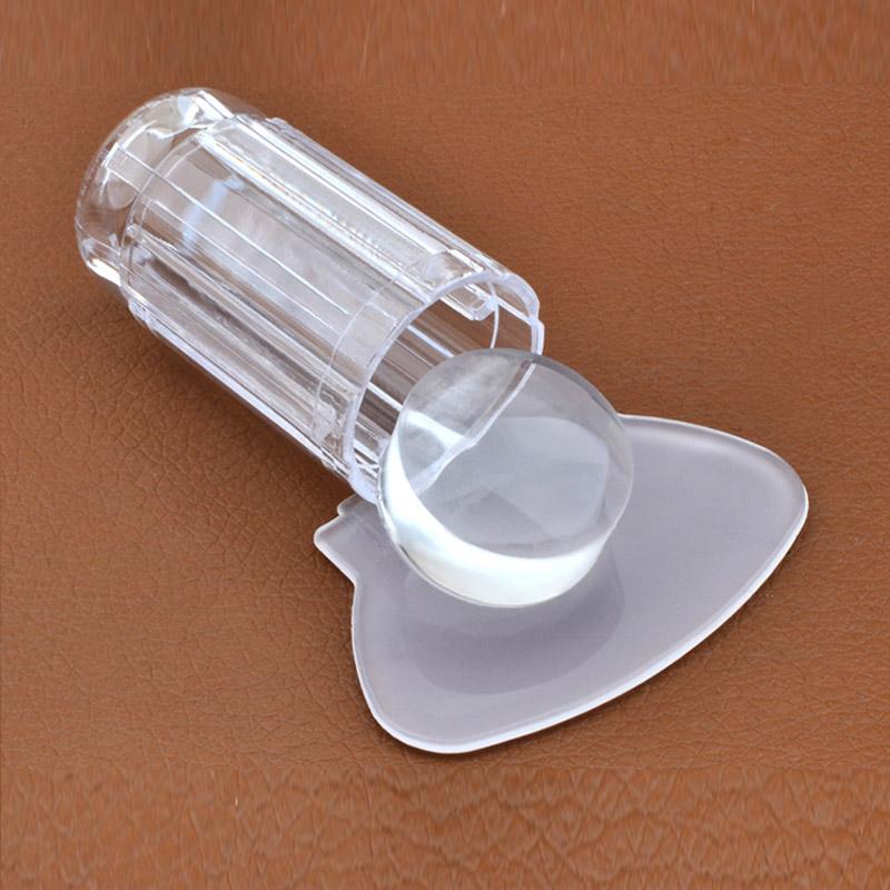 

Мягкий силиконовый прозрачный желеобразный липкий штамп для дизайна ногтей прозрачный силиконовый желеобразный штамп для ногтей и скребок штамп инструмент