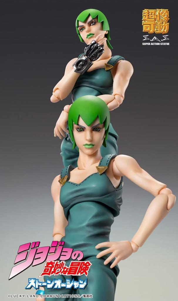 Super Action Statue Bizarre Adventure Part Stone 140mm PVC ABS POM Painted Movable Figure ME22779 "JoJo's 6 Ocean" "Fu-F" Approx. & &