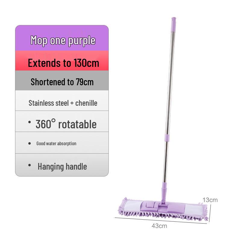 360° Rotating Flat Mop - Effortless Cleaning for Wood & Tile Floors
