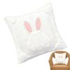 Pillow Covers 45x45cm Easter Rabbit Pillowcase Sofa Cushion Cover Backrest Lumbar Pillow Cover for Stylish Home Bedroom Decor