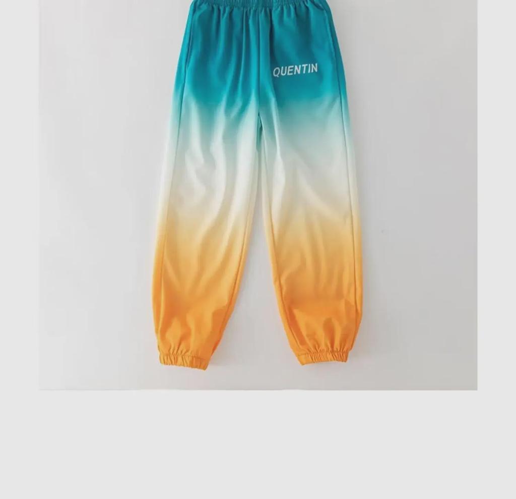2023 Summer Ice Silk Boys' Gradient Anti-Mosquito Trendy Casual Sports Pants