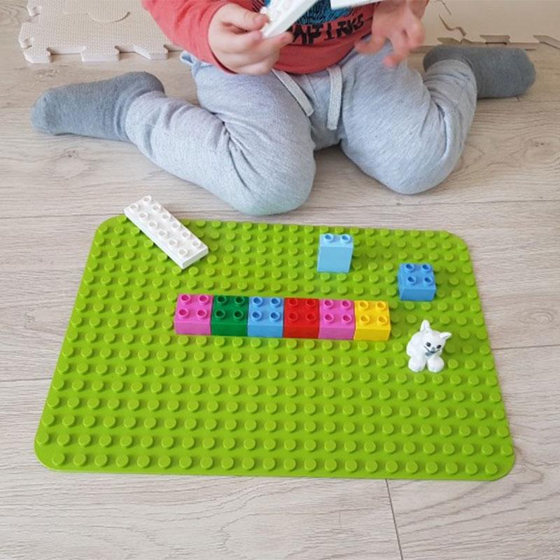 404 Dot Large Size  Baseplate Brick Big Size Plate Building Block Floor Accessories Leduo Particle Compatible Big Animal