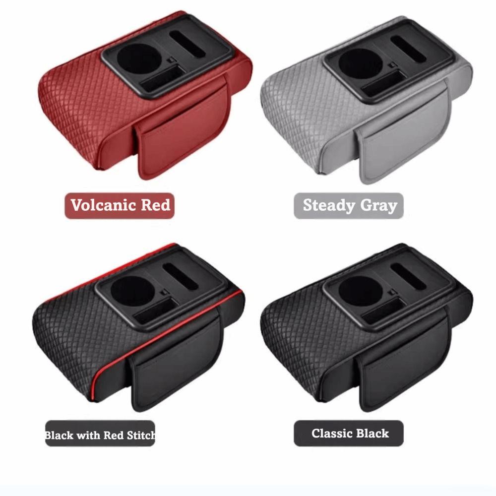 Premium Cushion Car Armrest Storage Box Large-Capacity Organizer Vehicle Organization