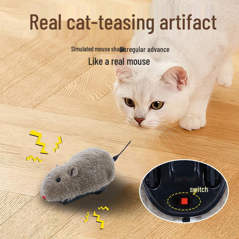 Electric Plush Mouse: Quality Self-Amusement Cat Teaser Toy for Kittens