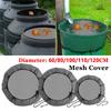 Outdoor Garden Mesh Cover 60-120cm Rain Barrel PE Water Collection Bucket Filter Net Anti Mosquito Water Protection Netting