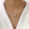 Charm Fashion Irregularly Shaped Hollow Pentagram Pendant Necklace for Women Simple Daily Wear Star Collar Chain Jewelry Gifts