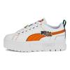 Puma  Mayze Pierced White Orange Brick Women Sneakers 386582-02