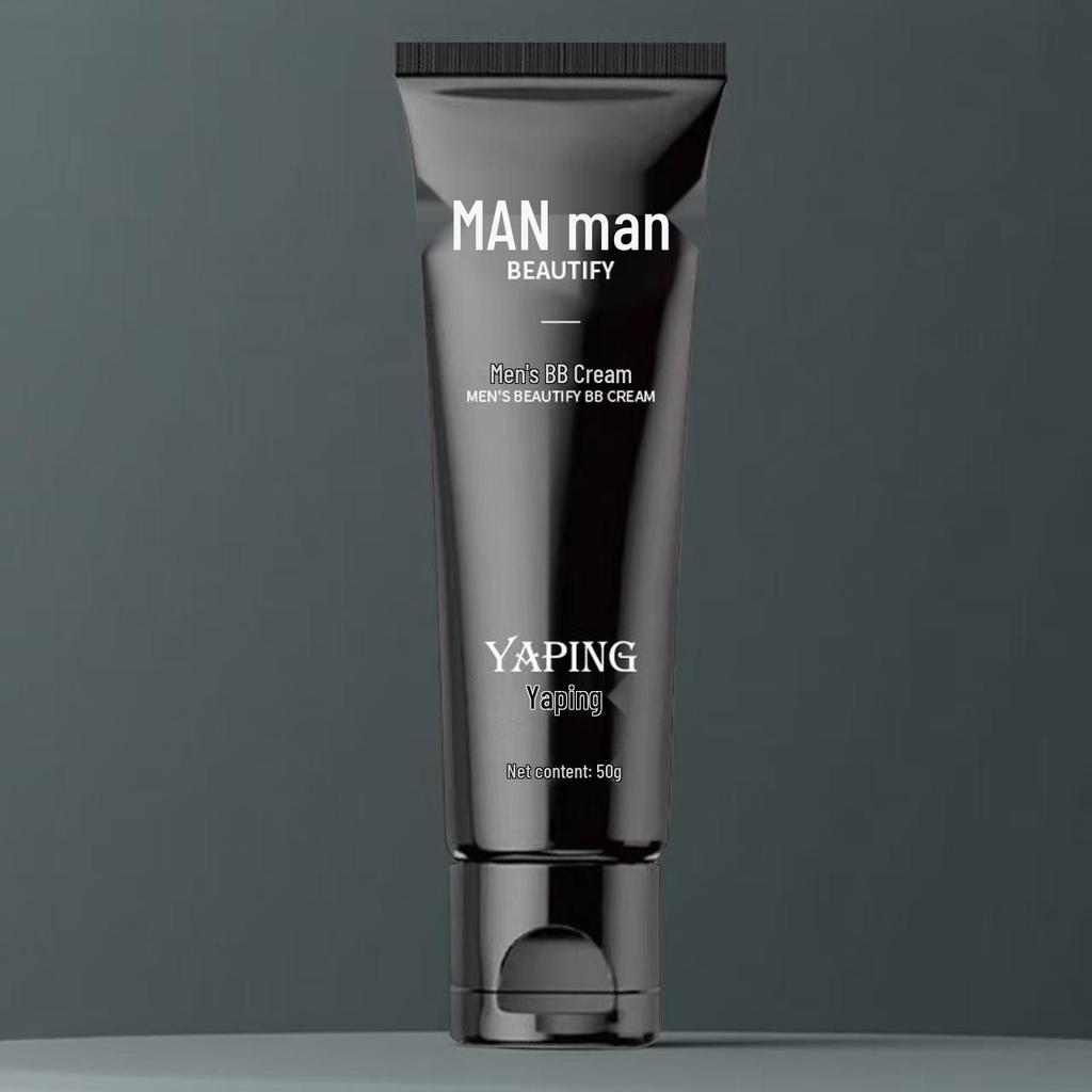 Men's Hydrating BB Cream: Perfecting, Moisturizing, Natural, Brightening, Waterproof, Sweatproof, Concealing, Long-Lasting Wear.