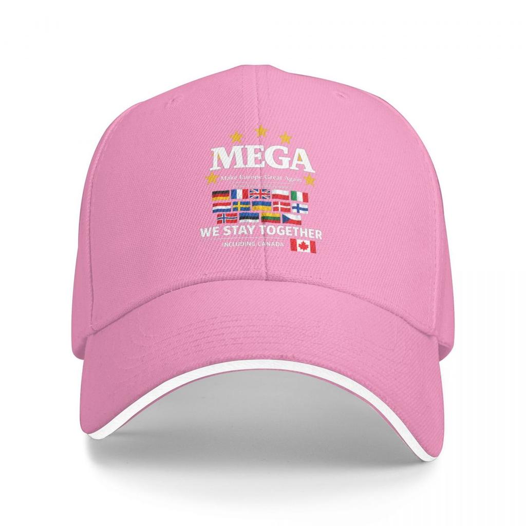 Baseballkappen MEGA Make Europe Great Again Retro Grafik FeUnisex Unisex Lässige Sommerhüte