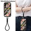 Wrist Lanyard Phone Case For Samsung Galaxy S26 S24 S25 Ultra S23 S25 FE A57 A17 A56 A16 A55 A54 A15 A25 Pink Flower Print Cover