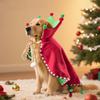 Pet Clothes Soft Christmas Pet Cloak Adjustable Winter Design Pet Costume Scarf Comfortable Cute Dog Christmas Cape Pet Cosplay