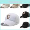C Letter Embroidery Baseball Cap Adjustable Breathable Outdoor Protection Sun