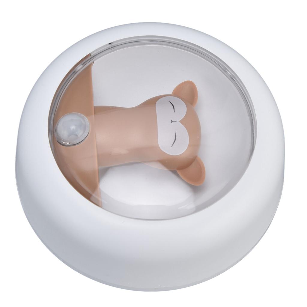 Motion Sensor Night Light USB Charging Lovely Cartoon Smart Induction Lamp for Bedroom WardrobeMonkey