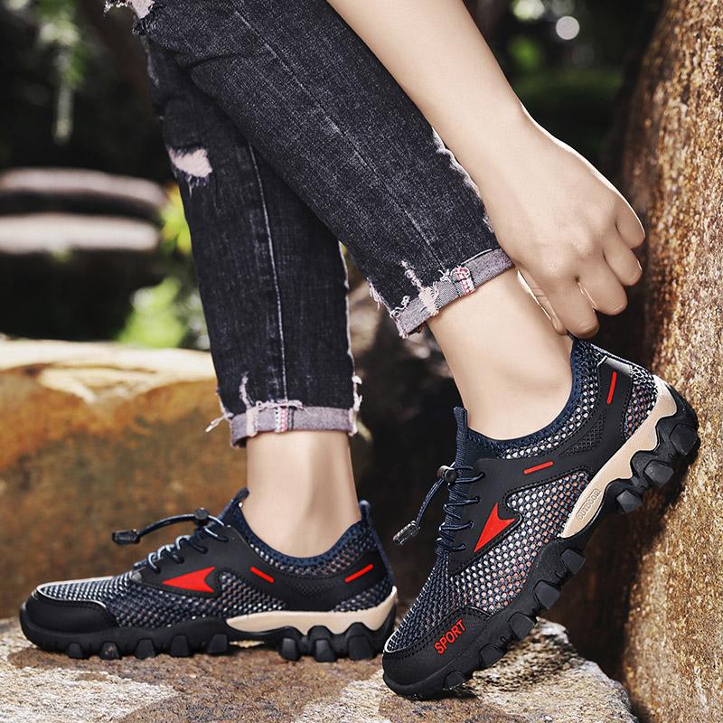 Summer Men's Casual Shoes Outdoor Breathable Mesh Antiskid Shoe 39-46