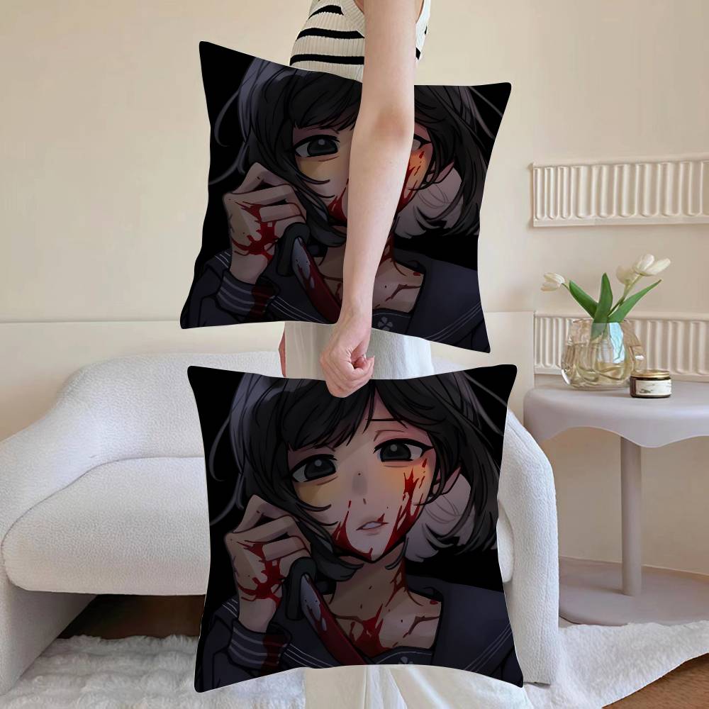 Game Si-ilent Hill F Pillow Case Sofa and Living Room Decorative Cushion Covers Dust-proof and Mite-proof Invisible Zipper