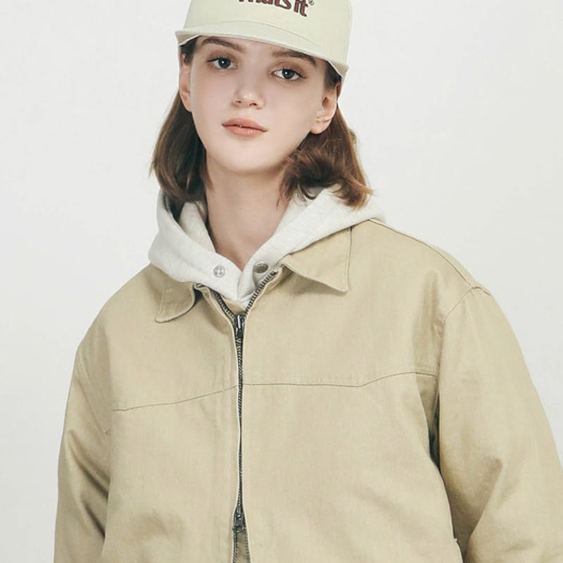 THAT`S IT Signature Logo Baumwoll-Camp-Cap_Beige